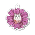 みきぞーん｜保護猫 ミッキー画伯と肉球とおともだちのkomugi gerbera Acrylic Key Chain