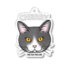 猫のイラスト屋さんのcherry Acrylic Key Chain