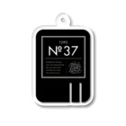 ととのいたい2人のミッドナイトサウナ「No.37」の[T2MS] No.37 サウナアクリルキーホルダー_BK Acrylic Key Chain