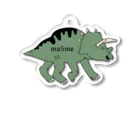 ma5me のma5me トリケラトプスアクリルキーホルダー Acrylic Key Chain