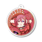 個人Vtuberテンタクル七海ショップSUZURI支店のまんまるテンタクル七海 Acrylic Key Chain