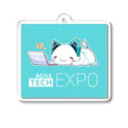 Agile Tech EXPOの寝そべりあじゃてくん＆ロゴキーホルダー Acrylic Key Chain