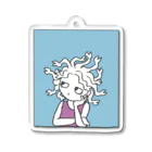 杜の魚の窓辺のメデューサ Acrylic Key Chain