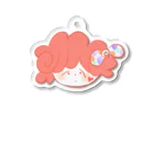 韓国な雑貨屋さん【cha-pwa cha-pwa】の【恋愛・美容のお守りに♡】Coral-pink-girl-keyring Acrylic Key Chain