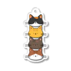 にか。の雑貨屋さん。のみけねこおやこ。 Acrylic Key Chain