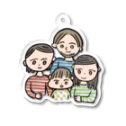 ねずみのかぞく Acrylic Key Chain