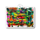 山本浩生美術商店の美術家・山本浩生　公式アイテム！！　抽象画２ Acrylic Key Chain