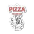 YAMASHOUのpizza&ねこ Acrylic Key Chain