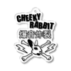 CHEEKY RABBITのサツマニアン01_CheekyRabbit_爆音炸裂 アクリルキーホルダー