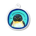 miyakemasayoのじーっとみつめてくるペンギン アクリルキーホルダー