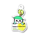 涙がにじむネコのさよならハローちゃん Acrylic Key Chain