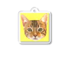 utouch_のねこ【顔】 Acrylic Key Chain