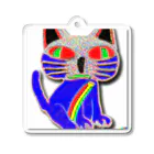 AI ❉ 言葉　　　　　　　　の君は猫なのか？シリーズ第一弾 Acrylic Key Chain