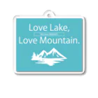 kakinokidoのLove lake,Love mountain. (BIWAKOver) アクリルキーホルダー