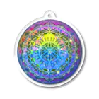 💖宇宙整体♪🌈♪こころからだチャンネル♪💖のFlower of Life STAR rights Acrylic Key Chain