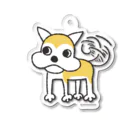 オムッチーのしっぽ振りふりミックス犬かカブちん Acrylic Key Chain