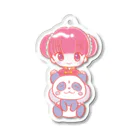 おむふみ屋のふぁんしぃ〜（チャイナガールとパンダ） Acrylic Key Chain