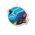 8anna storeのサーフandタートル！ Acrylic Key Chain