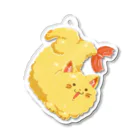 オムタマスタジオのてんぷにゃ(シャチホコのポーズ) Acrylic Key Chain