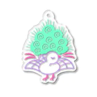 麻雀グッズ🀄️-kawaii mahjong-の麻雀🀄️一索(イーソー) Acrylic Key Chain