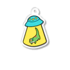 ひるもりのおみせのUFOにさらわれるヤモリ Acrylic Key Chain