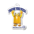 LONESOME TYPE ススのビールジョッキ🍺(猫) Acrylic Key Chain