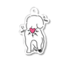 おはる屋さんのわんこのお尻 Acrylic Key Chain