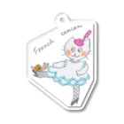 NyanMaisonの猫のフランソワーズが踊ります Acrylic Key Chain