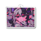 白魔ベル🤍➕新人Vtuberの白魔ベル 部屋着でごろんアクリルキーホルダー Acrylic Key Chain