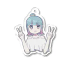 RAMENDOZEのれくもちちゃん (仮称) ダブルピース!! Acrylic Key Chain