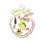 よしだひろ子食欲雑貨店＋加の香港の喫茶店はレモンを多様する、コーラ Acrylic Key Chain