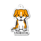 KAORIN’s TV 【ちびっこ】のぽっつんビーグル chibicco (黒文字) Acrylic Key Chain