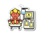 有限会社ケイデザインの献血好きなオニさん【A型・成分献血】 Acrylic Key Chain