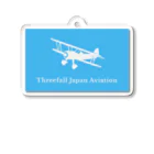 Threefall Japan Aviationの【Threefall Japan Aviation 】公式ロゴ キーホルダー Acrylic Key Chain