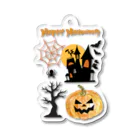 orange|Hのハッピーハロウィン♫お菓子くれー！ アクリルキーホルダー