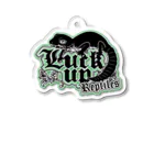 LUCK UP ReptilesのLUCK UP Reptilesヒョウモントカゲモドキロゴ Acrylic Key Chain