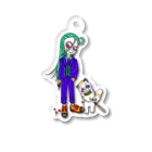 毛玉のさとうのチャイさんと一緒(近) Acrylic Key Chain