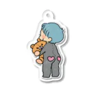 消しゴムはんこ屋おさとのかぼパンちゃん Acrylic Key Chain