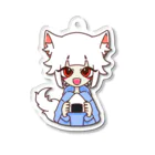 ぎうにう屋さんのいぬの女の子 Acrylic Key Chain