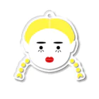 片倉岳人/ダイエットの知恵袋【公式】の金髪おさげちゃん② Acrylic Key Chain