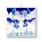 martha_in_sunnydaysのてんこちゃんと足音の国 Acrylic Key Chain