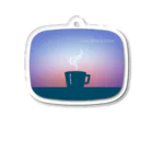 Teal Blue CoffeeのTeal Blue Hour Acrylic Key Chain