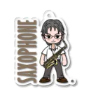 STUDIO39sのブラスシリーズ#10　サキソフォン Acrylic Key Chain