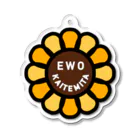 EWOKAITEMITAのお店のsunflowerロゴ アクリルキーホルダー