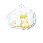 momomamiのしばちゃん×牡羊座 Acrylic Key Chain