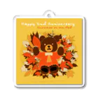 Miho MATSUNO online storeのHappy 2nd Anniversary Acrylic Key Chain