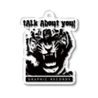 GRAPHIC × RECORDSのTalk about YOU!  Acrylic Key Chain