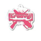 stereovisionのGroovy!(イカすぜ) アクリルキーホルダー