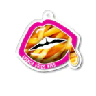 daddy-s_junkfoodsのFRENCH FRIES KISS - PINK Acrylic Key Chain