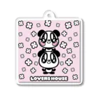 SUPER LOVERS co,ltdのLOVERS HOUSE お花メリーアンドケン　ピンク Acrylic Key Chain